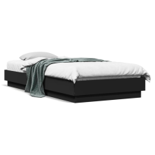 vidaXL fekete szerelt fa ágykeret 90 x 200 cm ágy és ágykellék