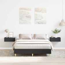 vidaXL fekete szerelt fa ágykeret matrac nélkül 140x190 cm ágy és ágykellék