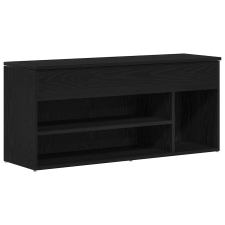 vidaXL fekete szerelt fa cipőpolc 102x30,5x45 cm (859137) bútor