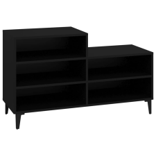 vidaXL fekete szerelt fa cipősszekrény 102x36x60 cm (819733) bútor