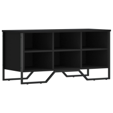 vidaXL fekete szerelt fa cipőszekrény 90 x 38 x 45,5 cm (848639) bútor
