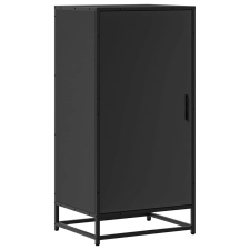 vidaXL fekete szerelt fa cipőtároló szekrény 48x38x97,5 cm (849199) bútor
