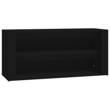vidaXL fekete szerelt fa cipőtartó 100x35x45 cm (816905) bútor