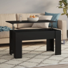 vidaXL fekete szerelt fa dohányzóasztal 101 x 49 x 52 cm