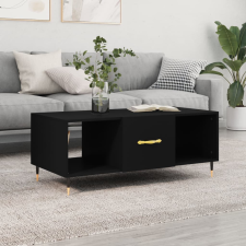 vidaXL fekete szerelt fa dohányzóasztal 102 x 50 x 40 cm bútor