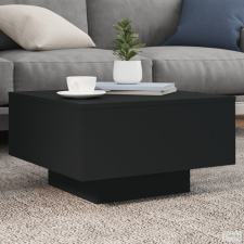 vidaXL Fekete szerelt fa dohányzóasztal 55 x 55 x 31 cm bútor