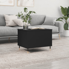 vidaXL fekete szerelt fa dohányzóasztal 60x44,5x45 cm bútor