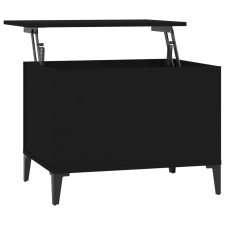vidaXL fekete szerelt fa dohányzóasztal 60x44,5x45 cm (819573) bútor