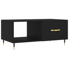 vidaXL fekete szerelt fa dohányzóasztal 90 x 50 x 40 cm (829189) bútor