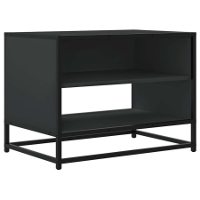 vidaXL fekete szerelt fa és fém TV-szekrény 61x40x46 cm (848879) bútor