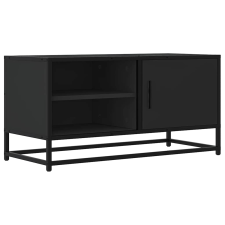vidaXL fekete szerelt fa és fém TV-szekrény 80x34,5x40 cm (848819) bútor