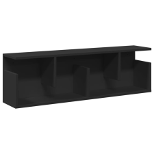 vidaXL fekete szerelt fa faliszekrény 100 x 20 x 30 cm (854842) bútor