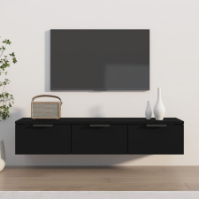 vidaXL fekete szerelt fa faliszekrény 102 x 30 x 20 cm bútor