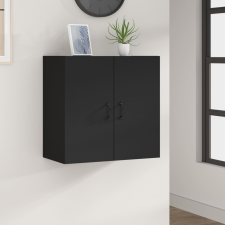 vidaXL fekete szerelt fa faliszekrény 60 x 31 x 60 cm bútor