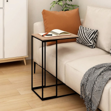 vidaXL fekete szerelt fa kisasztal 40 x 30 x 59 cm bútor