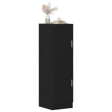 vidaXL fekete szerelt fa konyhaszekrény 38 x 41,5 x 131,5 cm bútor