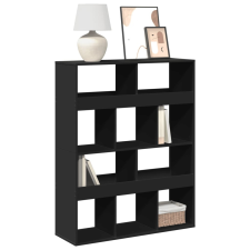 vidaXL fekete szerelt fa könyvespolc 100 x 33 x 125,5 cm bútor