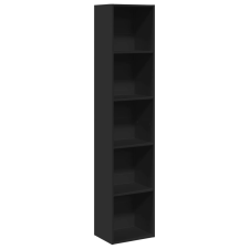 vidaXL fekete szerelt fa könyvespolc 40 x 30 x 189 cm (857886) bútor