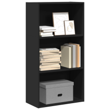 vidaXL fekete szerelt fa könyvespolc 60 x 30 x 114 cm bútor