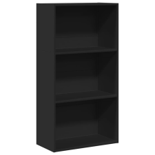 vidaXL fekete szerelt fa könyvespolc 60 x 30 x 114 cm (857900) bútor