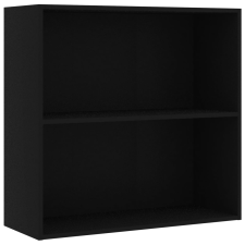 vidaXL fekete szerelt fa könyvespolc 80x30x76,5 cm (801000) bútor
