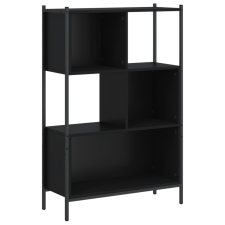 vidaXL fekete szerelt fa könyvszekrény 72x28x109 cm (838883) bútor