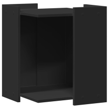 vidaXL fekete szerelt fa macskaalomdoboz 42 x 42 x 51 cm (857743) macskatoalett