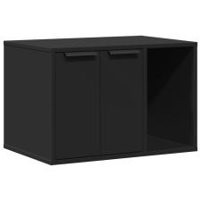 vidaXL fekete szerelt fa macskaalomdoboz 60 x 40 x 40 cm (857725) macskatoalett