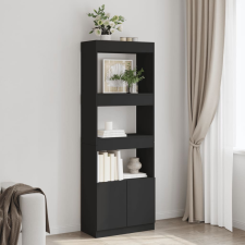 vidaXL fekete szerelt fa magasszekrény 63 x 33 x 180 cm bútor