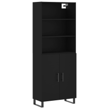 vidaXL fekete szerelt fa magasszekrény 69,5 x 34 x 180 cm (3189278) bútor