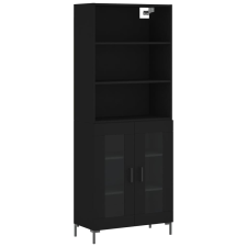 vidaXL fekete szerelt fa magasszekrény 69,5 x 34 x 180 cm (3189318) bútor