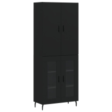 vidaXL fekete szerelt fa magasszekrény 69,5 x 34 x 180 cm (3195748) bútor