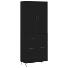 vidaXL fekete szerelt fa magasszekrény 69,5 x 34 x 180 cm (3198082) bútor