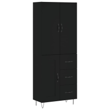 vidaXL fekete szerelt fa magasszekrény 69,5 x 34 x 180 cm (3198106) bútor