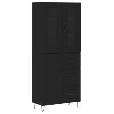 vidaXL fekete szerelt fa magasszekrény 69,5 x 34 x 180 cm (3198498) bútor