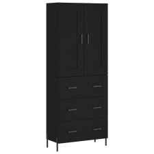 vidaXL fekete szerelt fa magasszekrény 69,5 x 34 x 180 cm (3199754) bútor