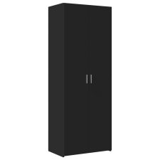 vidaXL fekete szerelt fa magasszekrény 70 x 42,5 x 185 cm bútor