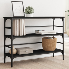 vidaXL fekete szerelt fa tálalóasztal 100x32x75 cm bútor