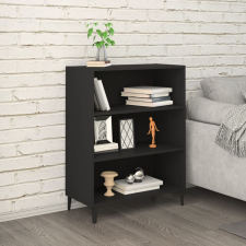vidaXL fekete szerelt fa tálalóasztal 69,5 x 32,5 x 90 cm bútor