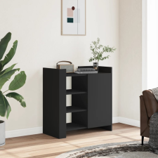vidaXL fekete szerelt fa tálalóasztal 73,5 x 35 x 75 cm bútor