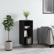vidaXL fekete szerelt fa tálalószekrény 34,5 x 32,5 x 90 cm bútor