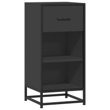 vidaXL fekete szerelt fa tálalószekrény 35,5 x 35 x 76 cm (848954) bútor