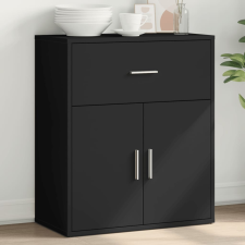 vidaXL fekete szerelt fa tálalószekrény 60 x 31 x 70 cm bútor