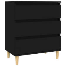 vidaXL fekete szerelt fa tálalószekrény 60 x 35 x70 cm (823041) bútor