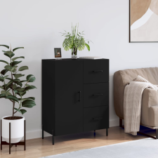vidaXL fekete szerelt fa tálalószekrény 69,5 x 34 x 90 cm bútor
