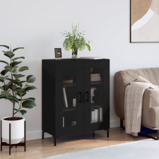 vidaXL fekete szerelt fa tálalószekrény 69,5 x 34 x 90 cm bútor