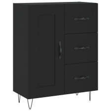 vidaXL fekete szerelt fa tálalószekrény 69,5 x 34 x 90 cm (830253) bútor