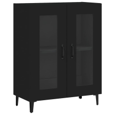 vidaXL fekete szerelt fa tálalószekrény 69,5 x 34 x 90 cm (833048) bútor