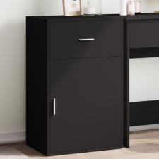 vidaXL fekete szerelt fa tárolószekrény 56,5x39x90 cm bútor