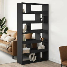 vidaXL fekete szerelt fa térelválasztó 100 x 33 x 187,5 cm bútor